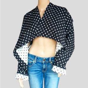 Sleeved Open Cape by Ronen Chen